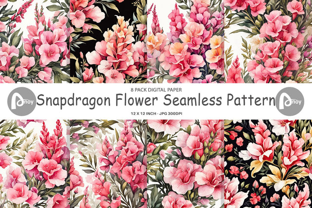 Digital Paper Snapdragon Pattern Digital Pattern artnoy 