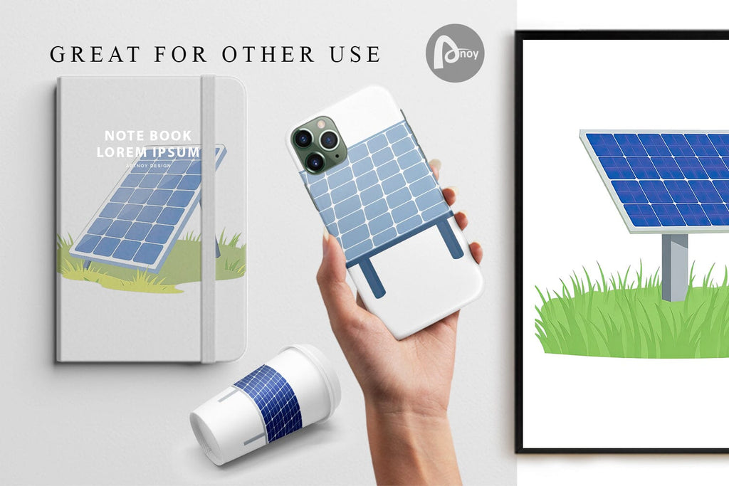 Digital Paper Solar Panel - So Fontsy
