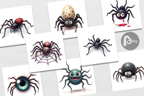 Digital Paper Spider Twists Digital Pattern artnoy 