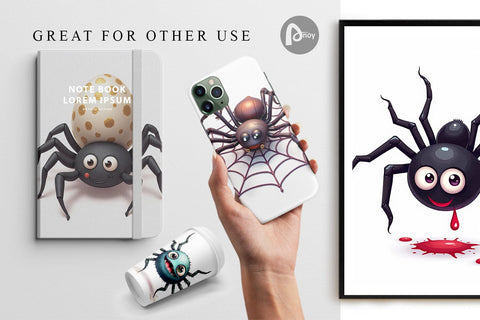 Digital Paper Spider Twists Digital Pattern artnoy 