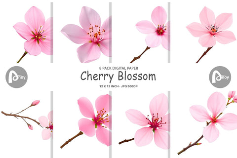 Digital Paper Spring Blossom Digital Pattern artnoy 