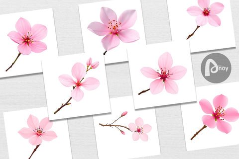 Digital Paper Spring Blossom Digital Pattern artnoy 