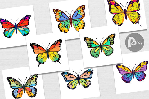 Digital Paper Spring Butterfly Digital Pattern artnoy 