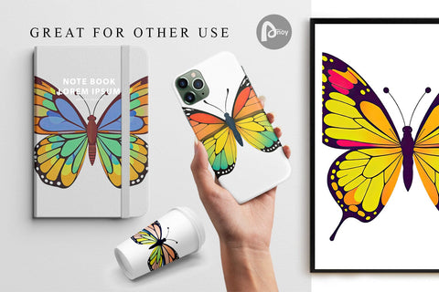 Digital Paper Spring Butterfly Digital Pattern artnoy 