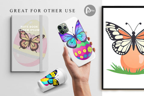 Digital Paper Spring Butterfly Digital Pattern artnoy 