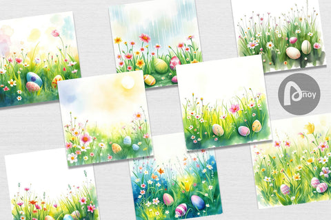 Digital Paper Spring Meadow Digital Pattern artnoy 