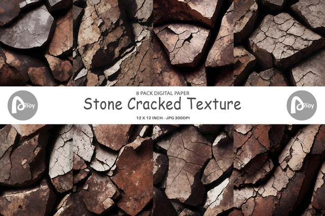 Digital Paper Stone Cracked Texture Digital Pattern artnoy 