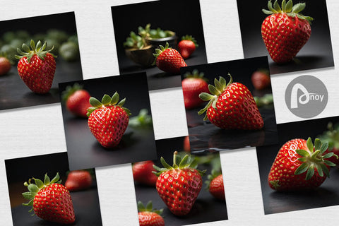 Digital Paper Strawberry Fruit Digital Pattern artnoy 