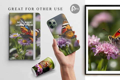 Digital Paper Summer Beautiful Butterfly Digital Pattern artnoy 