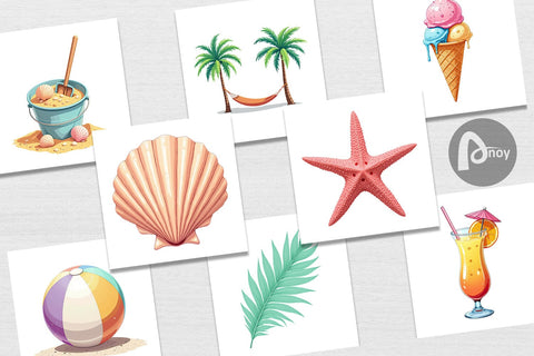 Digital Paper Summer Vibes Sublimation artnoy 