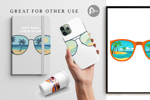 Digital Paper Sunglasses Digital Pattern artnoy 