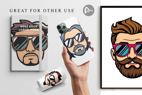 Digital Paper Sunglasses Digital Pattern artnoy 