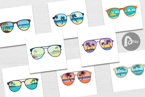 Digital Paper Sunglasses Digital Pattern artnoy 