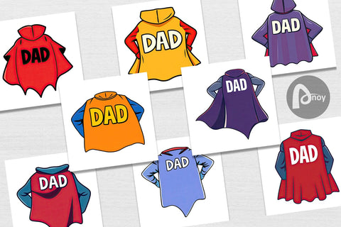 Digital Paper Super Dad Digital Pattern artnoy 