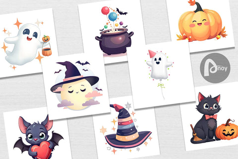 Digital Paper Sweet Spooky Pastels Digital Pattern artnoy 