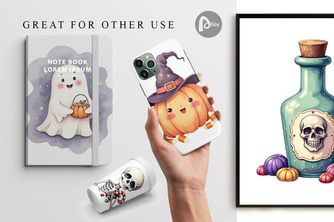 Digital Paper Sweet Spooky Pastels Digital Pattern artnoy 