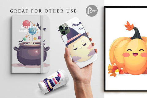 Digital Paper Sweet Spooky Pastels Digital Pattern artnoy 