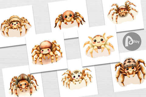 Digital Paper Tarantula Wildlife Digital Pattern artnoy 