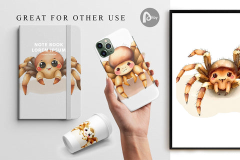 Digital Paper Tarantula Wildlife Digital Pattern artnoy 