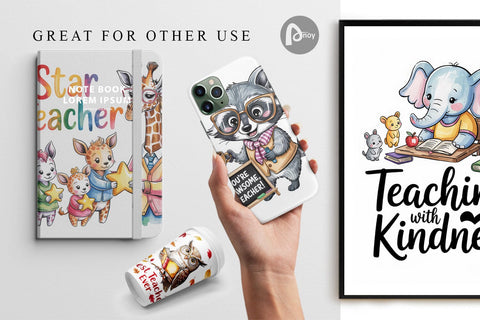 Digital Paper Teacher Appreciation Digital Pattern artnoy 