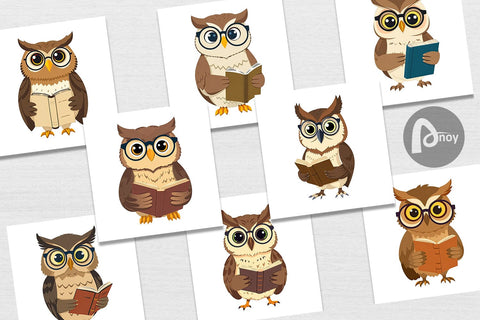 Digital Paper Teacher Owl Digital Pattern artnoy 