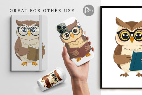 Digital Paper Teacher Owl Digital Pattern artnoy 