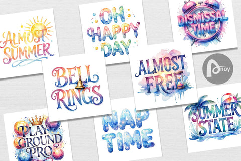 Digital Paper Teacher Weekend Quotes Digital Pattern artnoy 