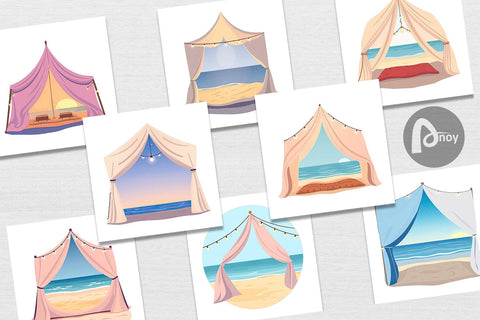 Digital Paper Tent Digital Pattern artnoy 