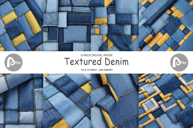 Digital Paper Textured Denim Digital Pattern artnoy 