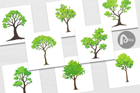 Digital Paper Tree Digital Pattern artnoy 