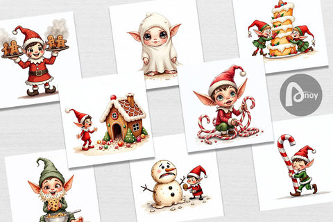 Digital Paper UglyCute Christmas Bake-Off Disaster Digital Pattern artnoy 