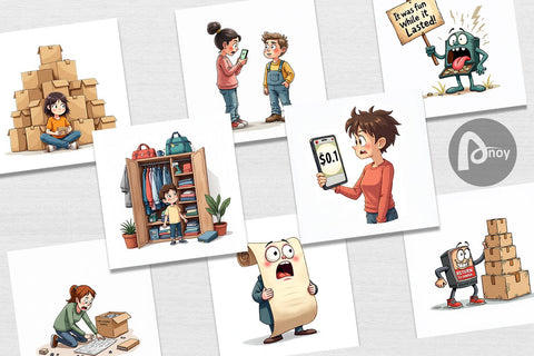 Digital Paper Unboxing Regret Digital Pattern artnoy 