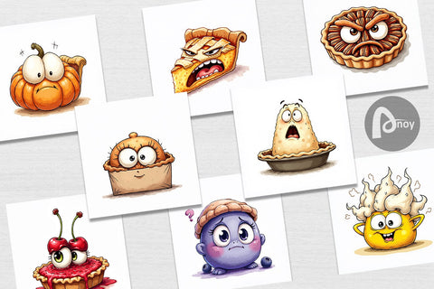 Digital Paper Unenthusiastic Pies Digital Pattern artnoy 