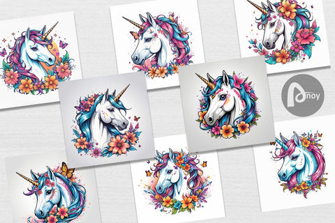 Digital Paper Unicorn Digital Pattern artnoy 