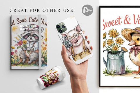 Digital Paper Vintage Animal Digital Pattern artnoy 