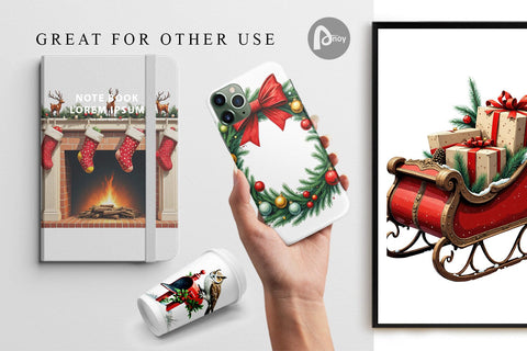 Digital Paper Vintage Christmas Digital Pattern artnoy 