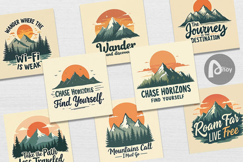 Digital Paper Vintage Wanderlust Quotes Digital Pattern artnoy 