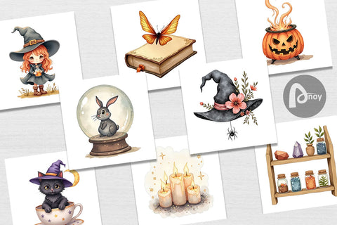 Digital Paper Vintage Witchy Vibes Digital Pattern artnoy 