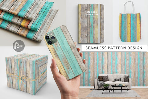 Digital Paper Vintage Wood Board Digital Pattern artnoy 