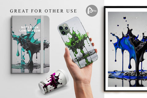 Digital Paper Water Ink Drop Sublimation artnoy 