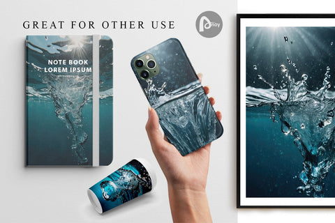 Digital Paper Water Splash Digital Pattern artnoy 