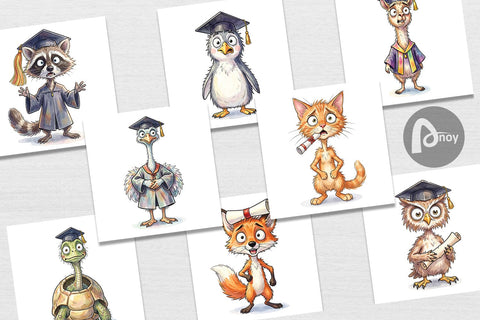 Digital Paper Watercolor Chaotic Animal Graduation Digital Pattern artnoy 