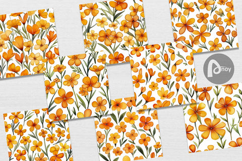 Digital Paper Watercolor Phlox Petals Digital Pattern artnoy 