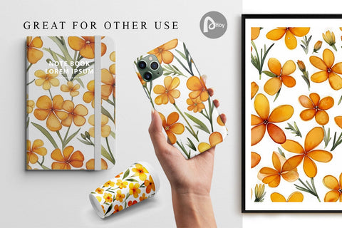 Digital Paper Watercolor Phlox Petals Digital Pattern artnoy 