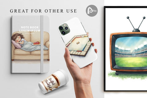 Digital Paper Watercolor Post Feast Coma Digital Pattern artnoy 