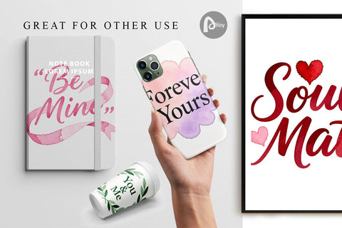 Digital Paper Watercolor Sweetheart Quotes Digital Pattern artnoy 