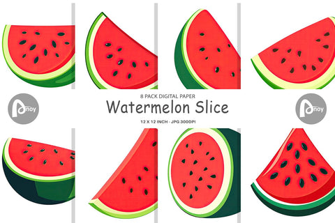 Digital Paper Watermelon Digital Pattern artnoy 