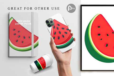 Digital Paper Watermelon Digital Pattern artnoy 