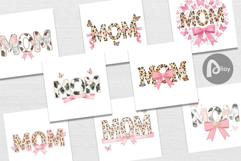 Digital Paper Whimsical Boho MOM Butterfly Digital Pattern artnoy 