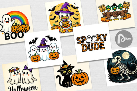 Digital Paper Whimsical Halloween Digital Pattern artnoy 